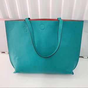 Brand New With Tags Oversize Turquoise Tote Bag